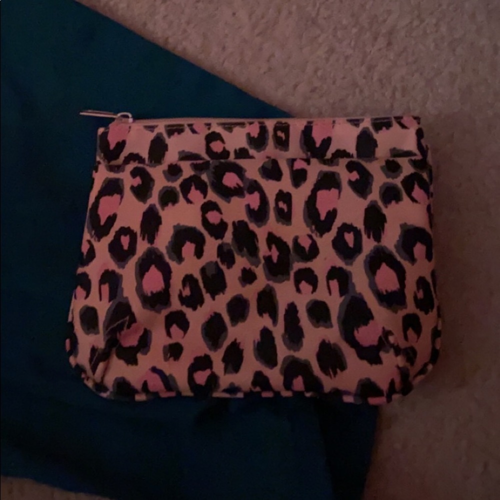 Pink Cheetah Print Makeup/Cosmetic Bag